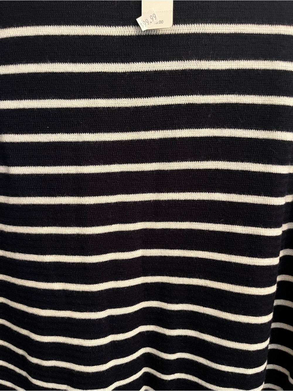 J. Crew Navy and White Striped merino Dress - Picture 3 of 4